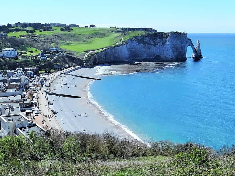 Etretat beach france