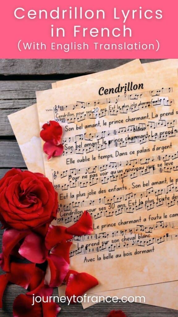 Cendrillon Lyrics in French