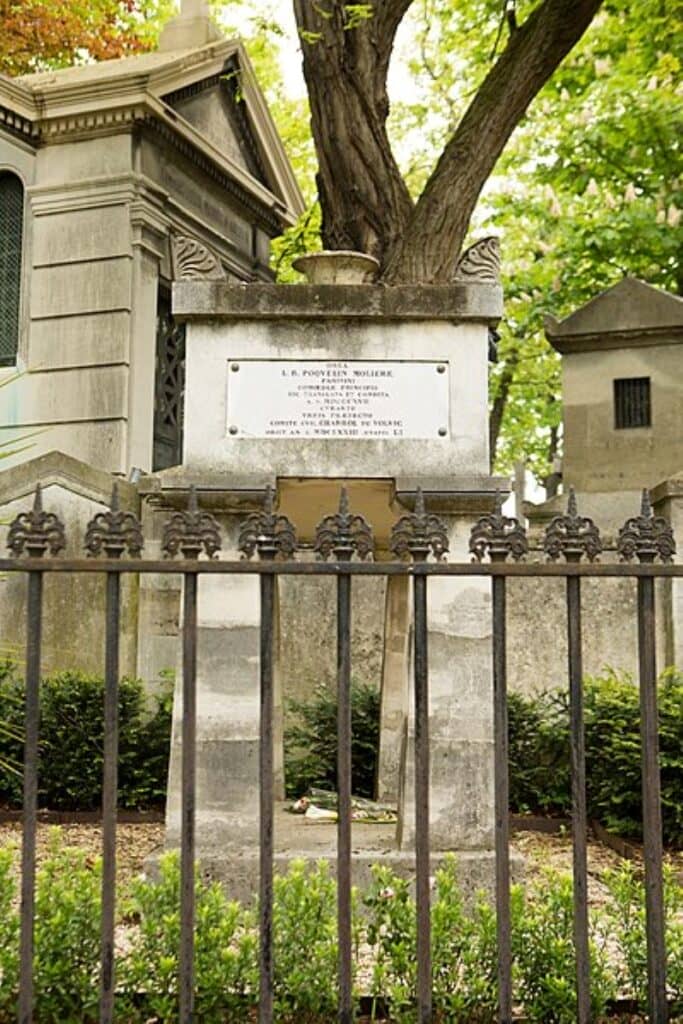 Moliere grave at Père Lachaise Cemetery