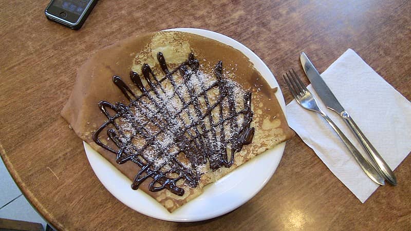 Chocolate Coconut Crêpe Paris