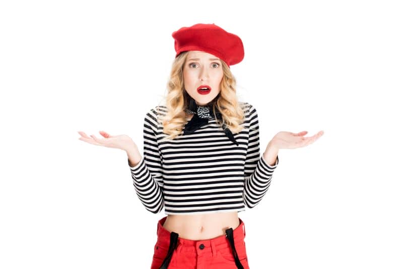 Red Beret and Striped Shirts combo