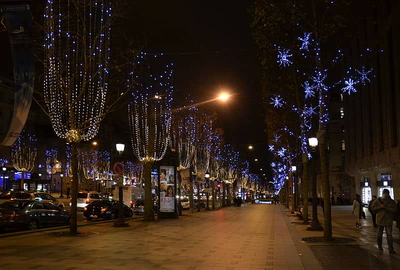 The Champs-Elysées lights