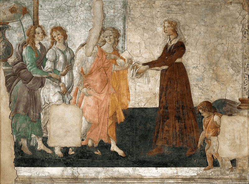 Venus and the Three Graces Giving Gifts to a Young Lady