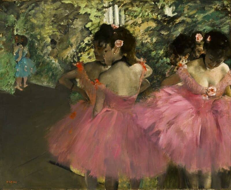 The Pink Dancers Before the Ballet (1884)