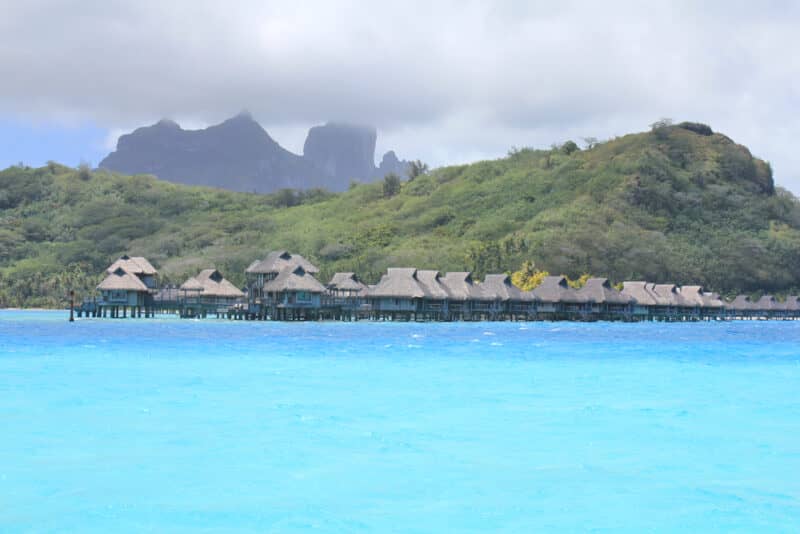 views of the lagoon and Mount Otemanu.