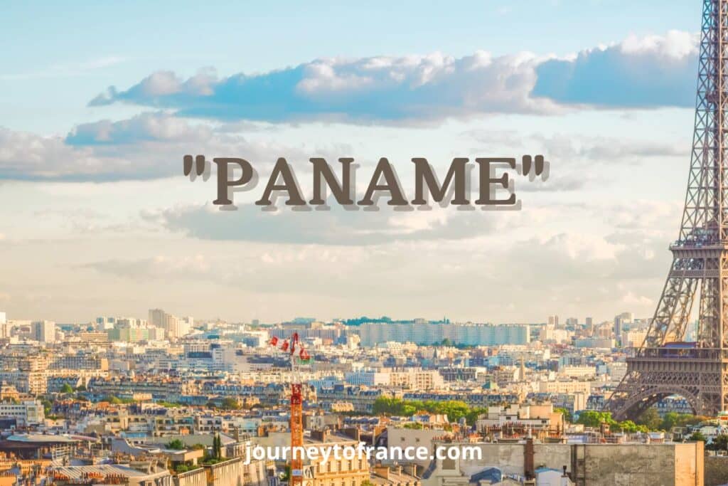 But why is Paris called Paname (1)