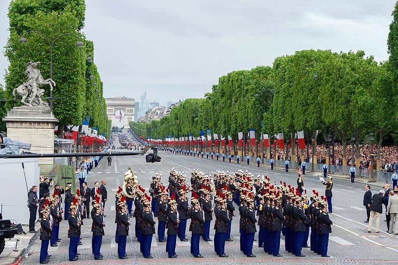 Bastille Day Military Parade in Champs-Elysees