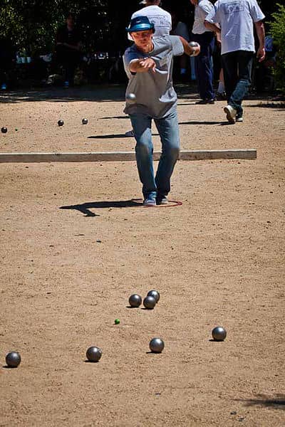 pétanque is a local favorite sport in France