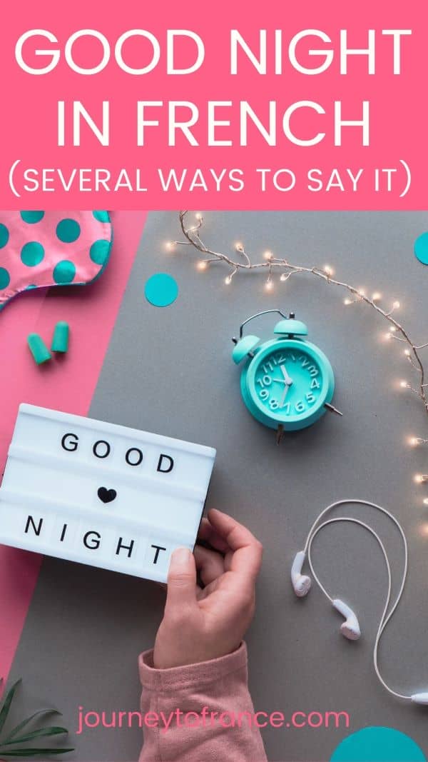 How To Reply Good Night In French