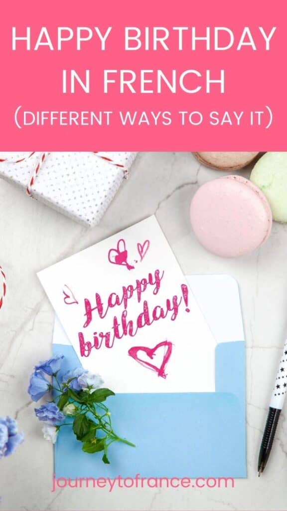 How To Say Happy Early Birthday In French