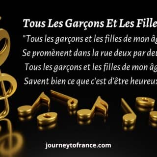 Tous les garçons et les filles lyrics in French
