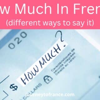 How Much In French