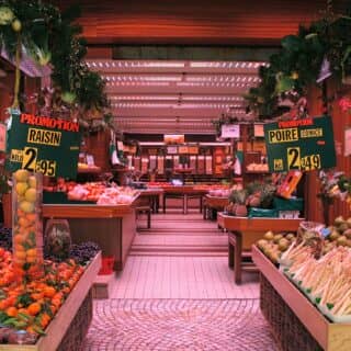 Fruit market in Montorgueil-Saint Denis