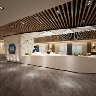 modern luxury hotel lobby reception